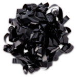 Black Metallic Streamers – 20-Pack Reflective Foil for Parties & Events
