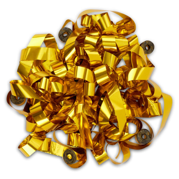 Gold Metallic Streamers – Reflective Foil 20-Pack for Weddings & Elegant Events