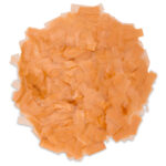 Orange Rice Paper Confetti – Water-Soluble, Biodegradable & Edible (1LB Loose Pack)