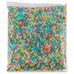 Square Rainbow Confetti – Flameproof & Biodegradable 1lb Loose Pack 0.3 Inch - Image 2