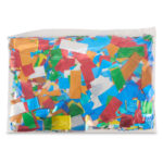 Rectangle Multicolor Metallic Confetti – Premium Mylar Slow-Falling 1lb Loose Pack - Image 2