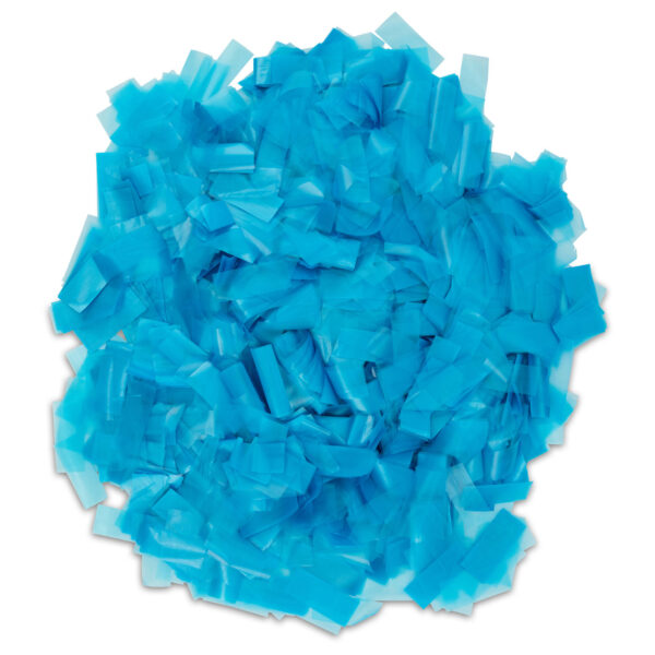 Blue Rice Paper Confetti – Water-Soluble, Biodegradable & Edible (1LB Loose Pack)