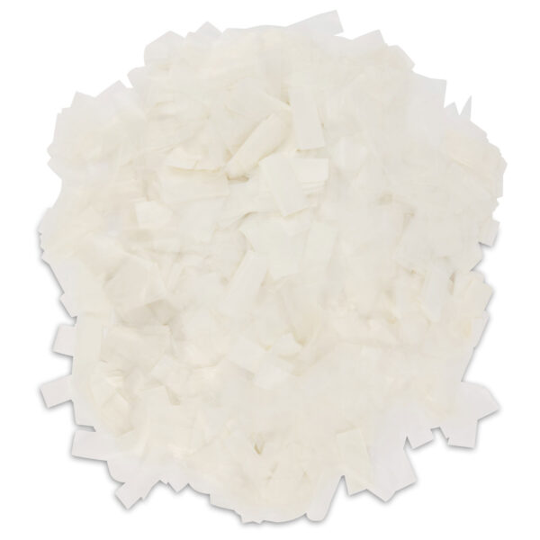 White Rice Paper Confetti – Water-Soluble, Biodegradable & Edible (1LB Loose Pack)