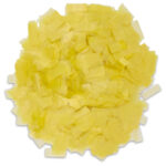 Yellow Rice Paper Confetti – Water-Soluble, Biodegradable & Edible (1LB Loose Pack)