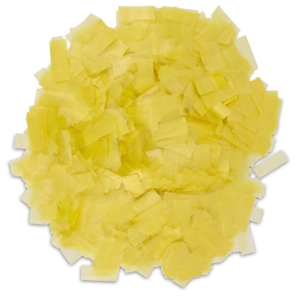 Yellow Rice Paper Confetti – Water-Soluble, Biodegradable & Edible (1LB Loose Pack)