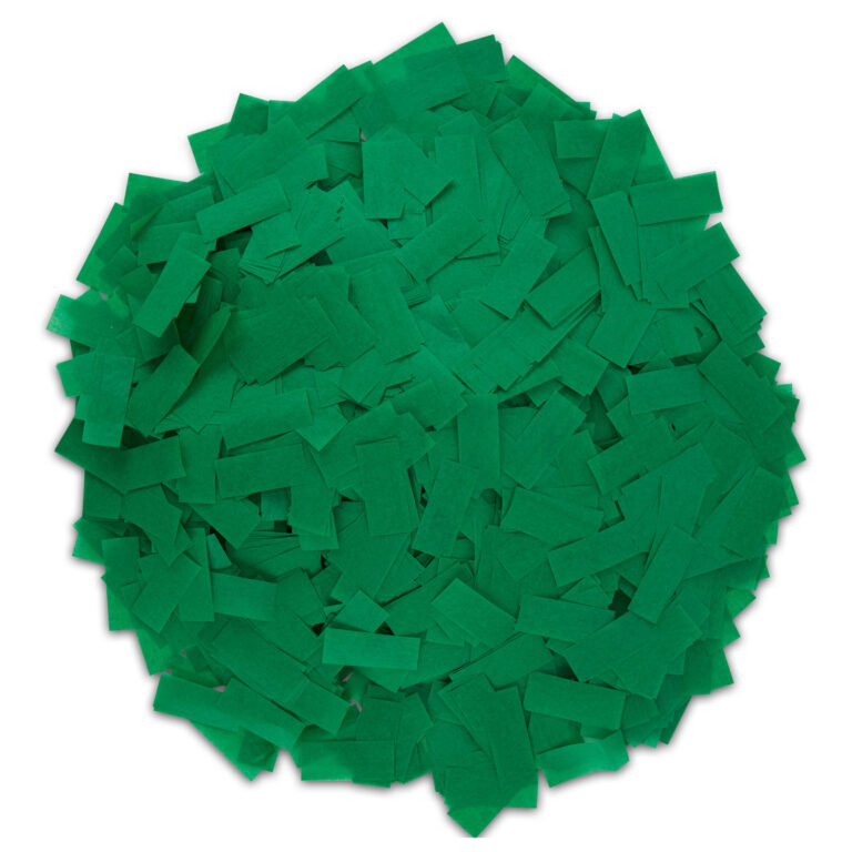 Dark Green Flameproof Tissue Paper Confetti