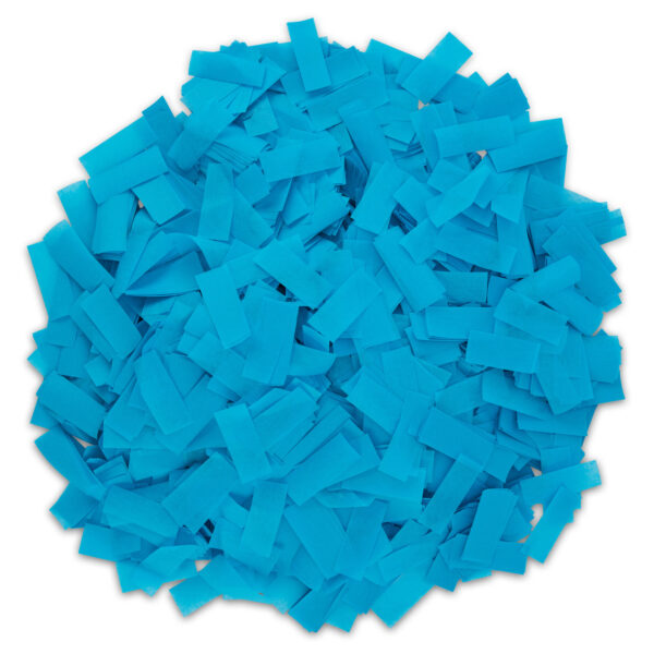 Rectangle Light Blue Confetti – Flameproof & Biodegradable 1lb Loose Pack