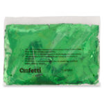 Rectangle Green Metallic Confetti – Premium Mylar Slow-Falling 1lb Loose Pack - Image 2