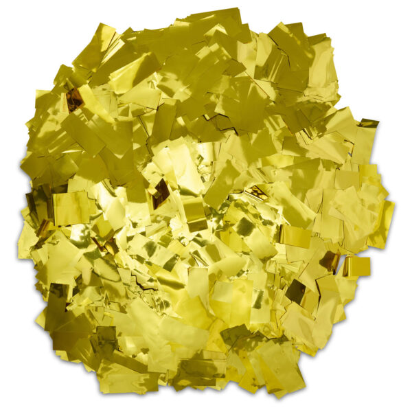 Rectangle Gold Metallic Confetti – Premium Mylar Slow-Falling 1lb Loose Pack