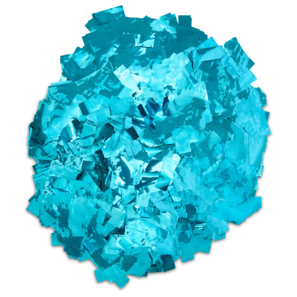 Rectangle Light Blue Metallic Confetti – Premium Mylar Slow-Falling 1lb Loose Pack
