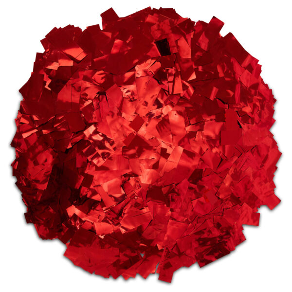 Rectangle Red Metallic Confetti – Premium Mylar Slow-Falling 1lb Loose Pack