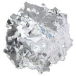 Rectangle Silver Metallic Confetti – Premium Mylar Slow-Falling 1lb Loose Pack