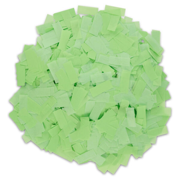 Green UV Confetti – Black Light Reactive, Flameproof & Biodegradable (1lb)