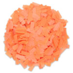 Orange UV Confetti – Black Light Reactive, Flameproof & Biodegradable (1lb)