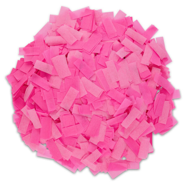 Pink UV Confetti – Flameproof & Biodegradable 1lb Loose Pack