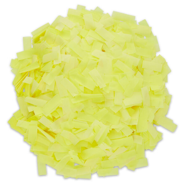 Yellow UV Confetti – Black Light Reactive, Flameproof & Biodegradable (1lb)