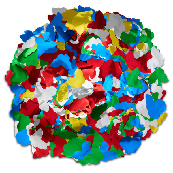 multicolor metallic flameproof butterfly confetti