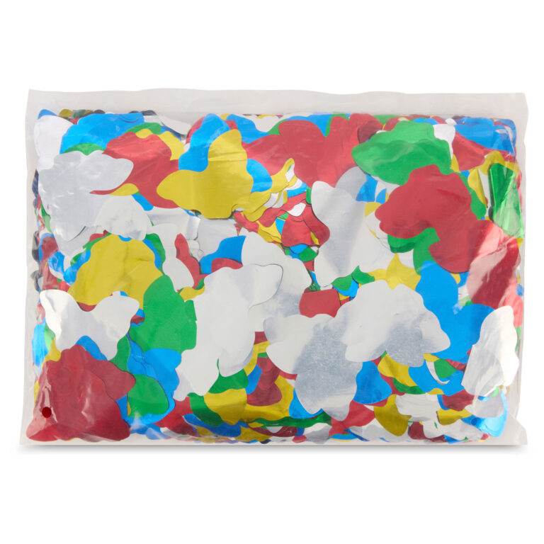 multicolor metallic flameproof butterfly confetti