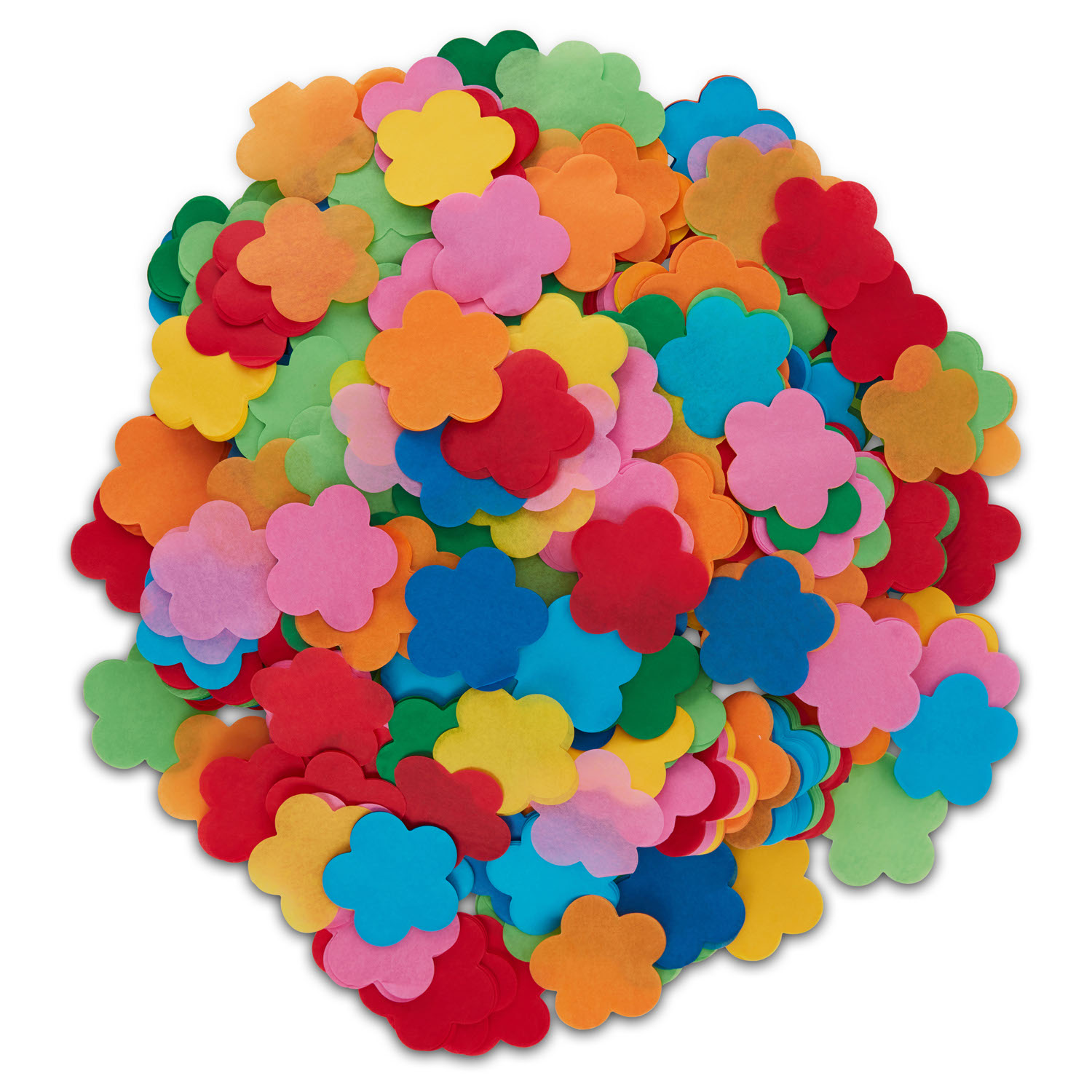 Buy Confetti Online | Bulk Confetti for Events – ConfettiZone Flower Confetti – Rainbow Flameproof & Biodegradable 1lb Loose Pack - Image 1