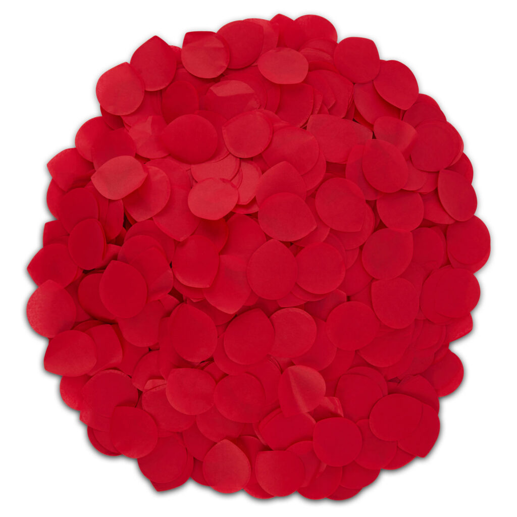 Romantic Red Rose Petal Tissue Paper Confetti