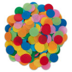 Circle Confetti – Rainbow Flameproof & Biodegradable 1lb Loose Pack