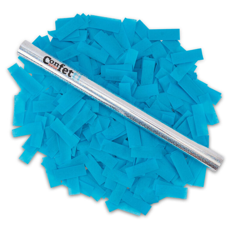 Light blue confetti stick