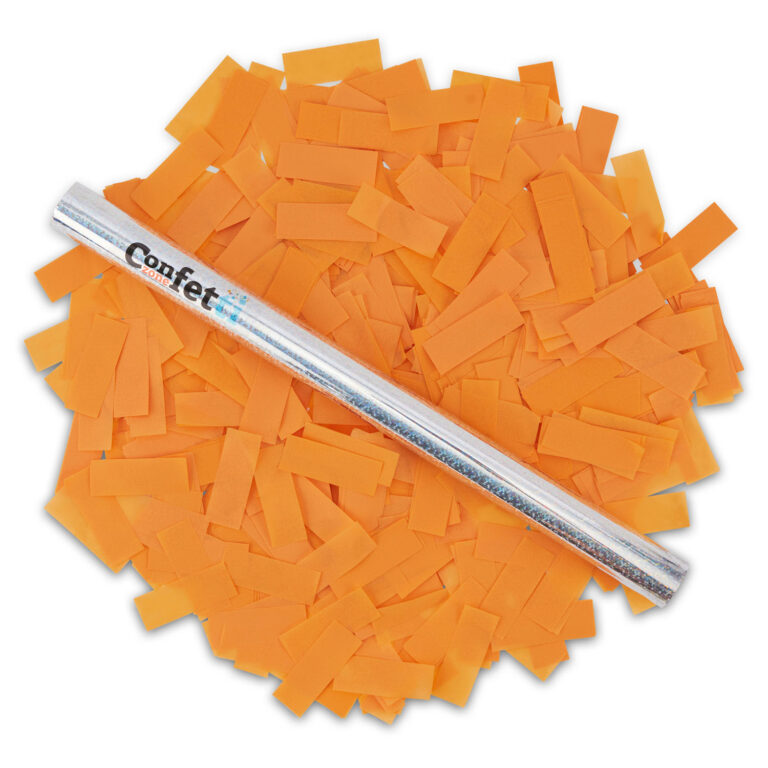 Orange confetti stick