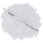 White Confetti Stick Eco Friendly 14" Flick Stick for Weddings and Parties