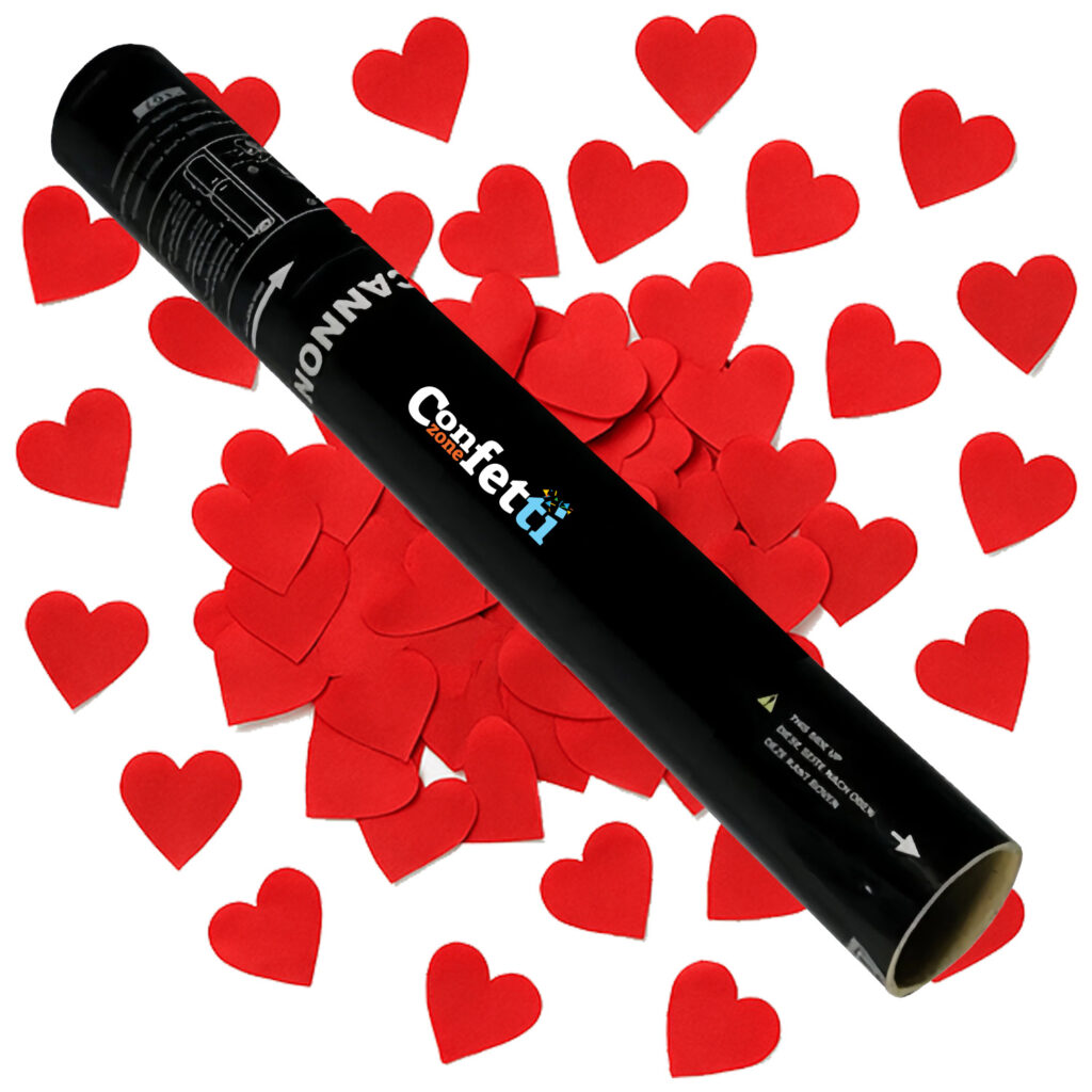 HEART Tissue Paper Hand Confetti Cannon