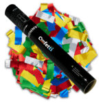 Multicolor Hand Confetti Cannon 32" 24" 16" 12" Metallic Blast for Special Events