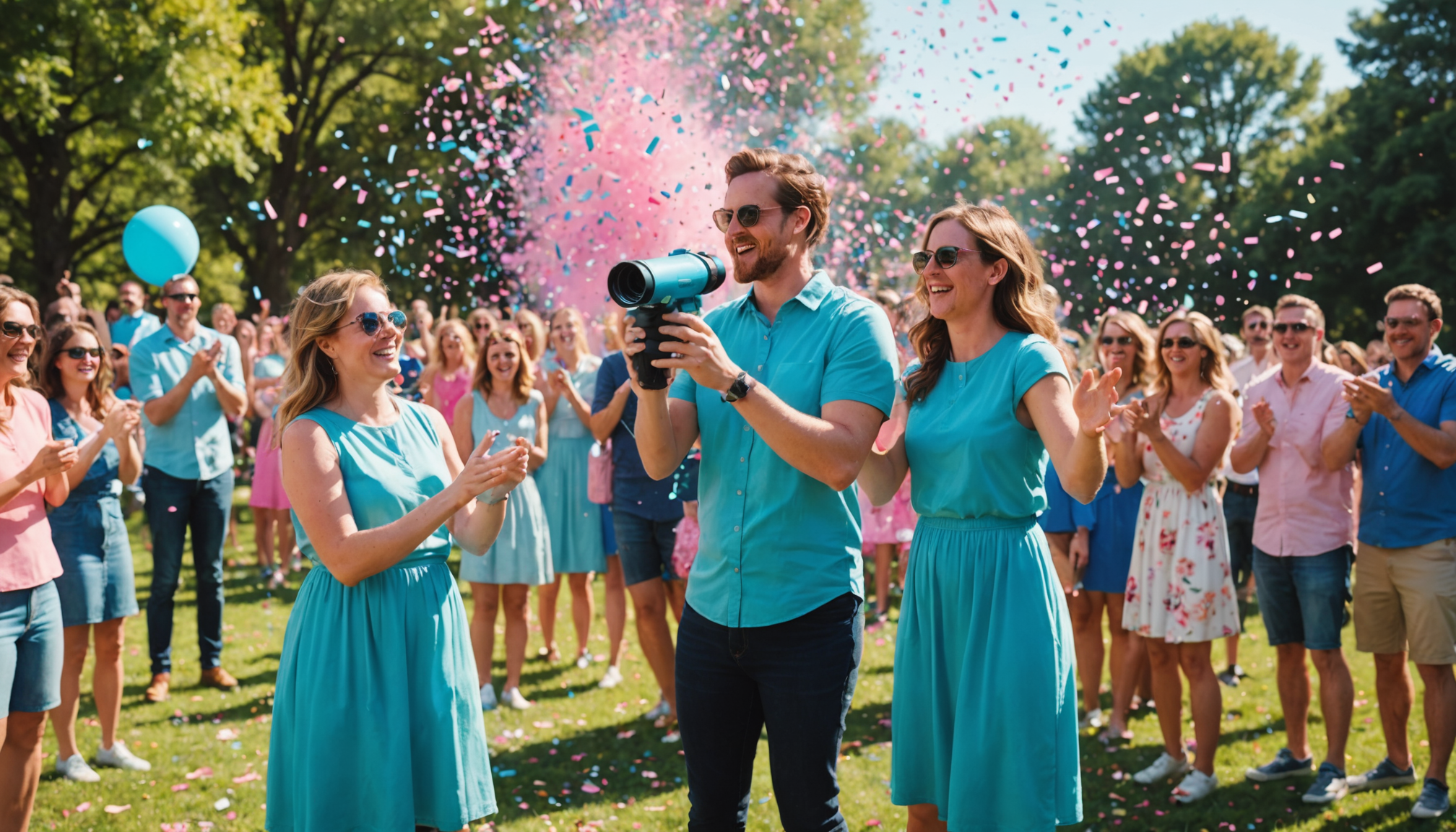 confetti cannon gender reveal