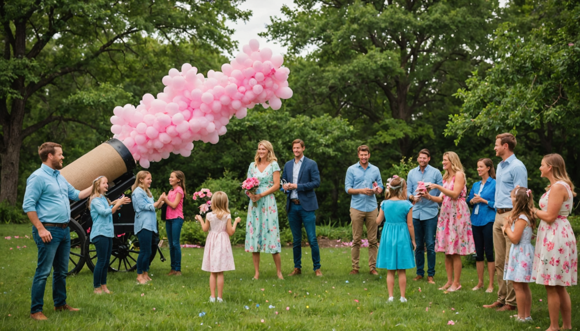 gender reveal cannon