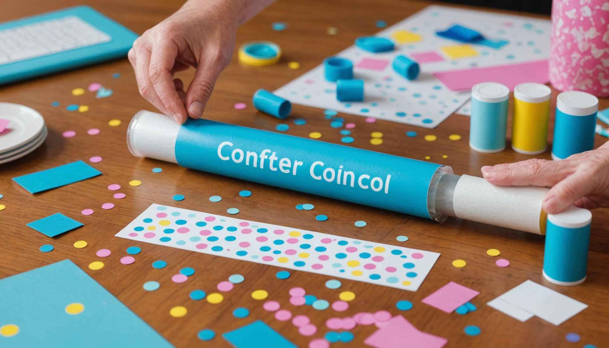 confetti cannon gender reveal