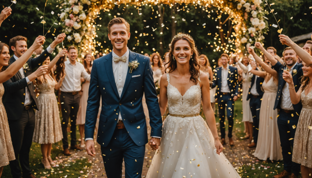 party poppers confetti