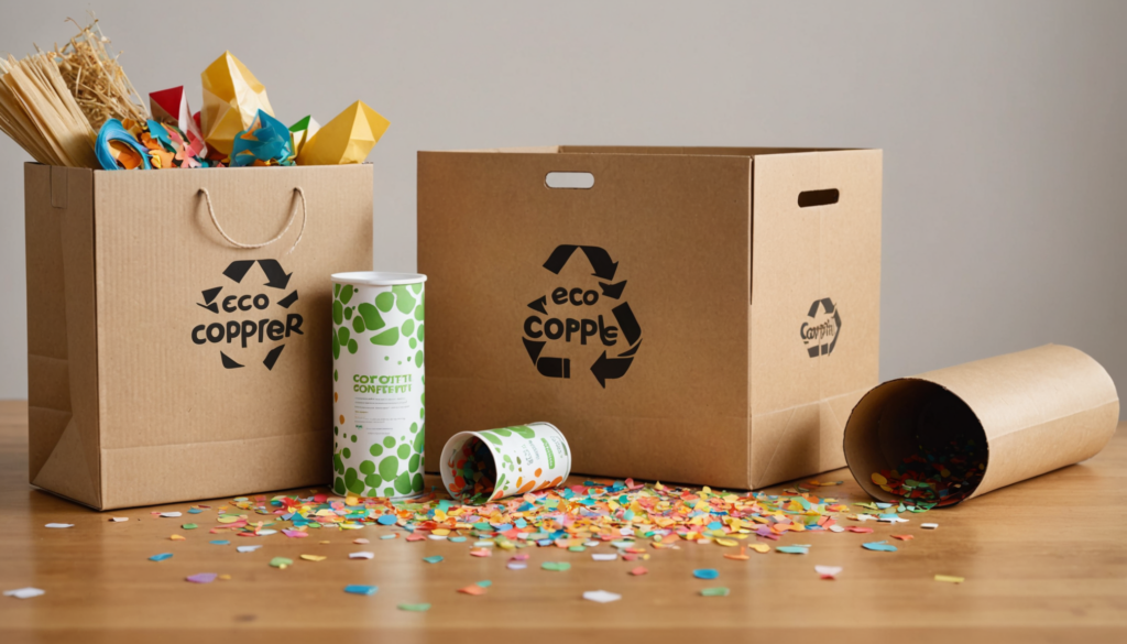 party poppers confetti