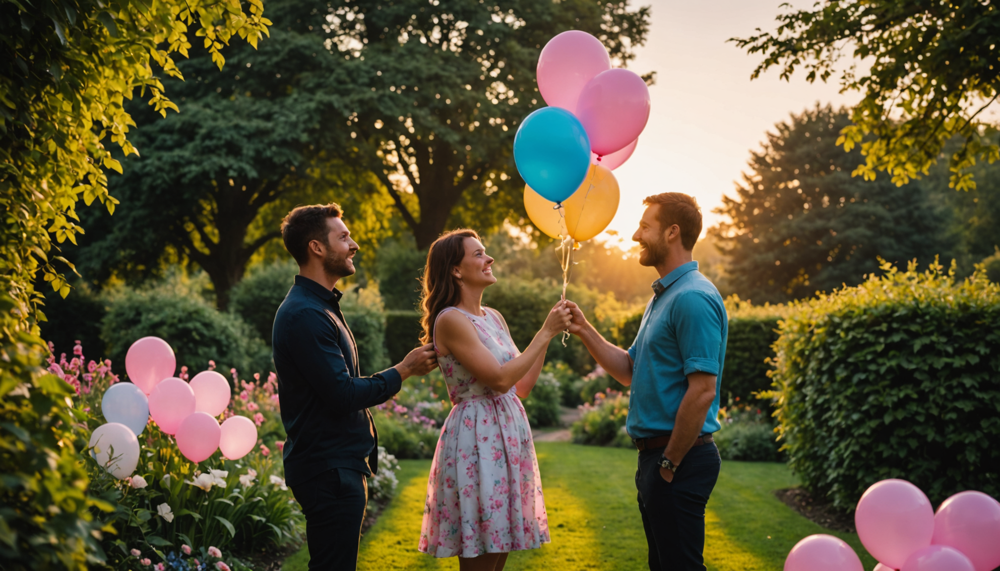 gender reveal balloon in box