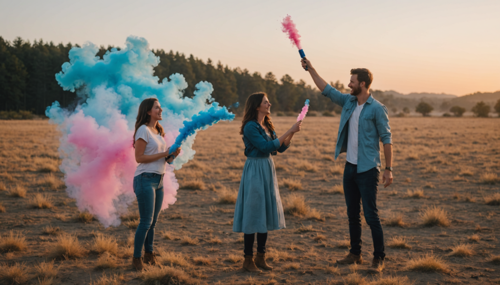 gender reveal smoke bombs