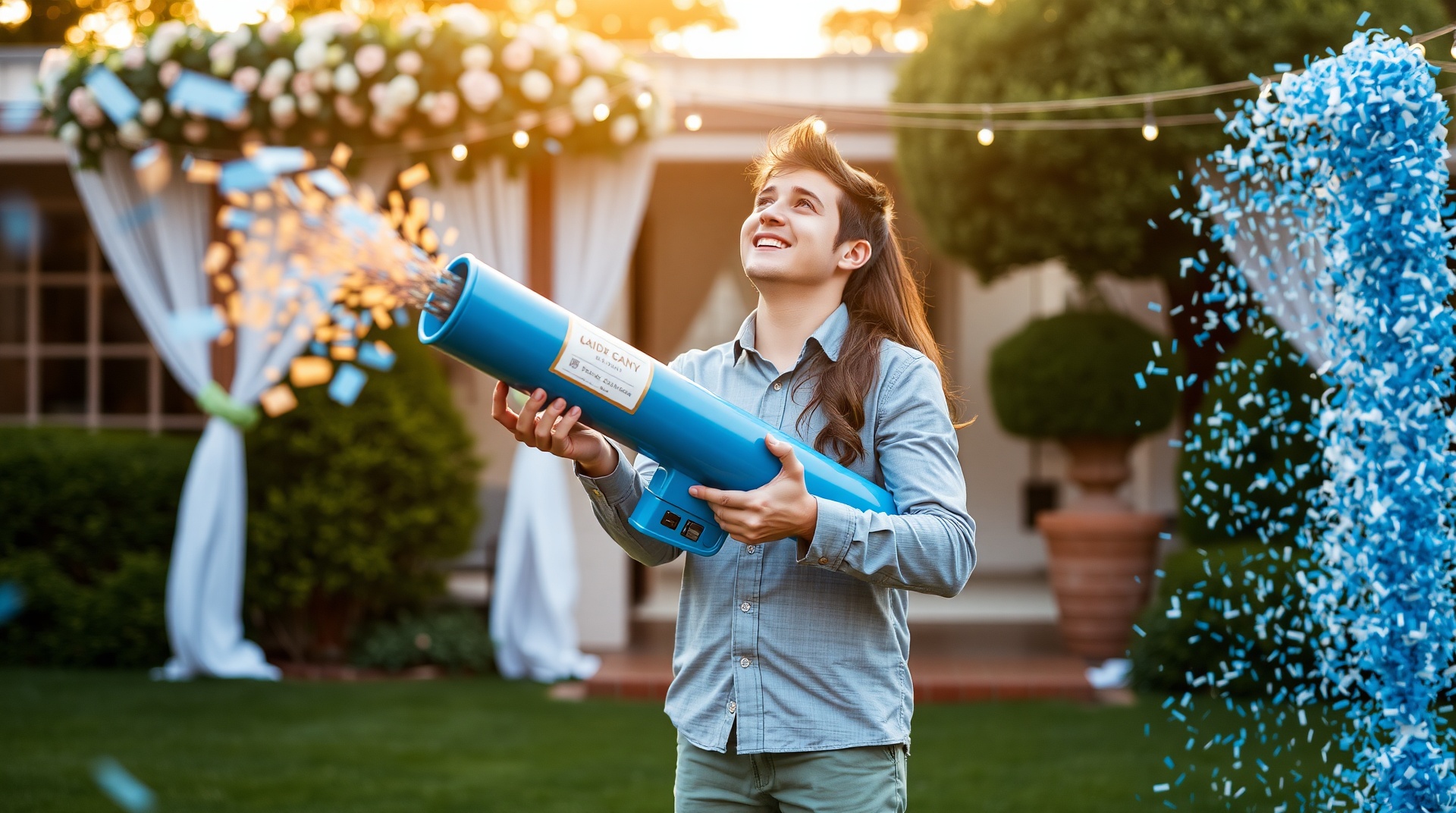 confetti cannon for gender reveal