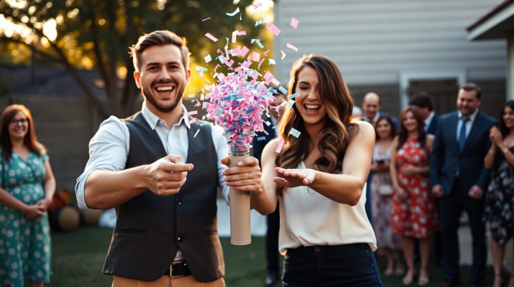 confetti cannon for gender reveal