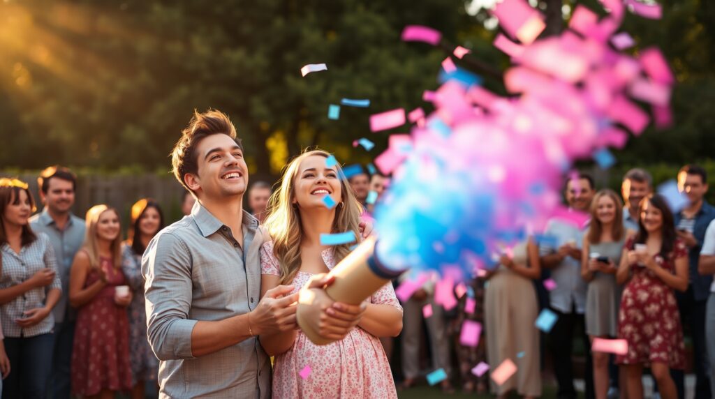 confetti cannon for gender reveal