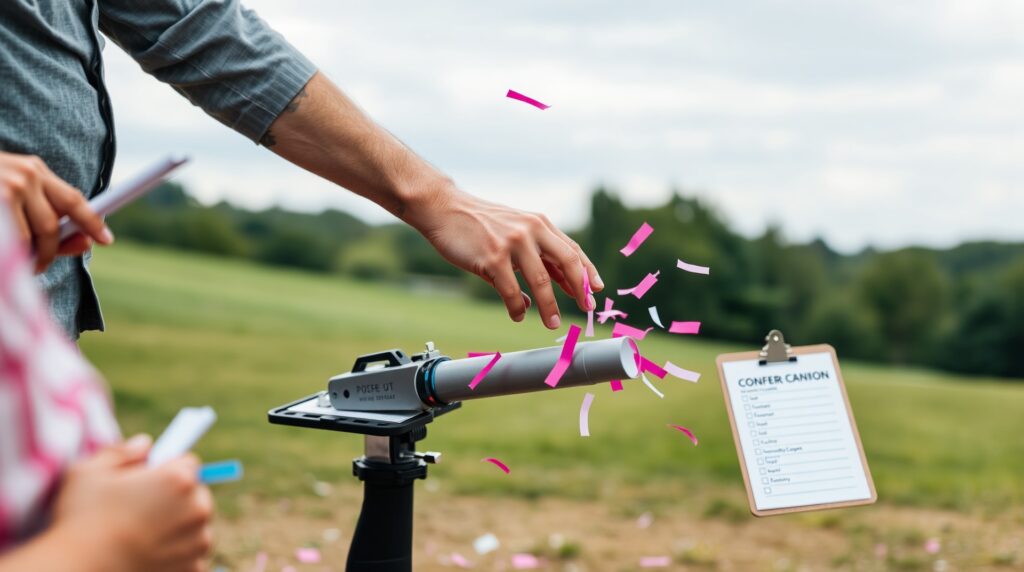 confetti cannon for gender reveal