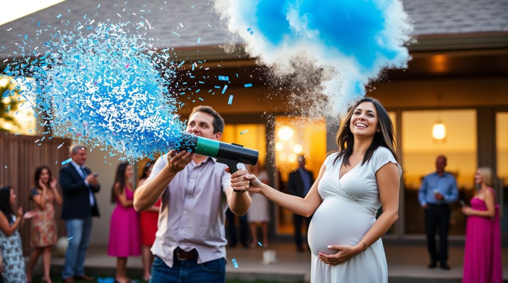 confetti cannon for gender reveal