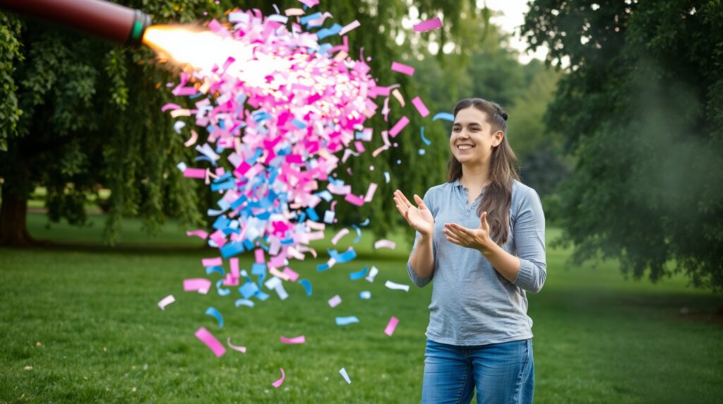 confetti cannon for gender reveal