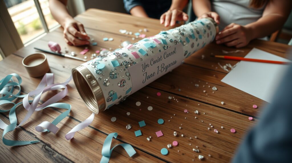 confetti cannon for gender reveal