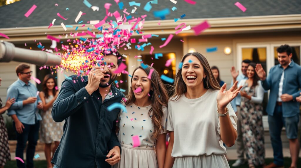 confetti cannon for gender reveal