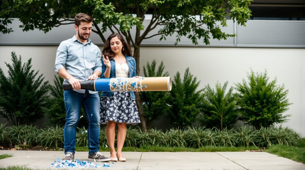 confetti cannon for gender reveal