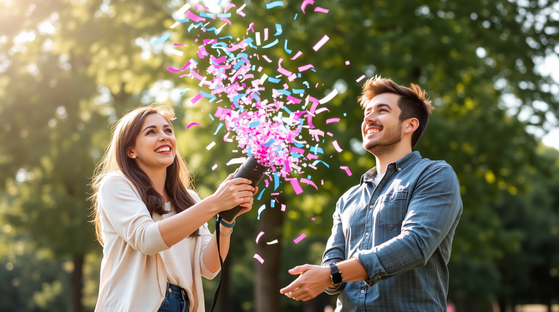 confetti cannon for gender reveal