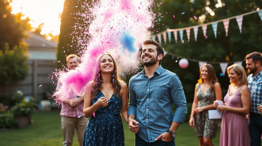 confetti cannon gender reveal