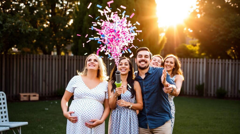 confetti cannon gender reveal