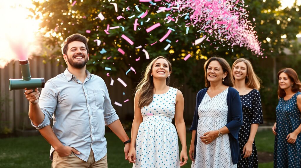 confetti cannon gender reveal